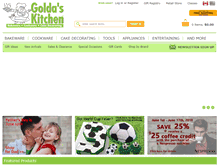 Tablet Screenshot of goldaskitchen.com